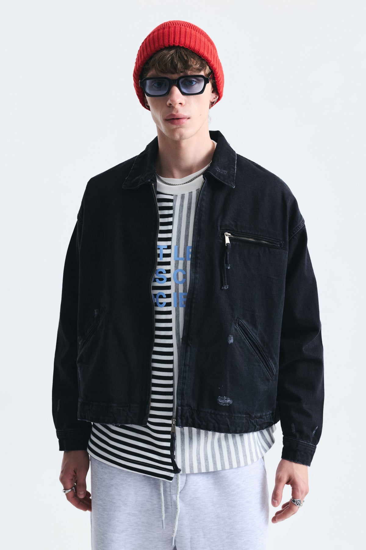 Oversize Fermuar Kapama Kot Mont