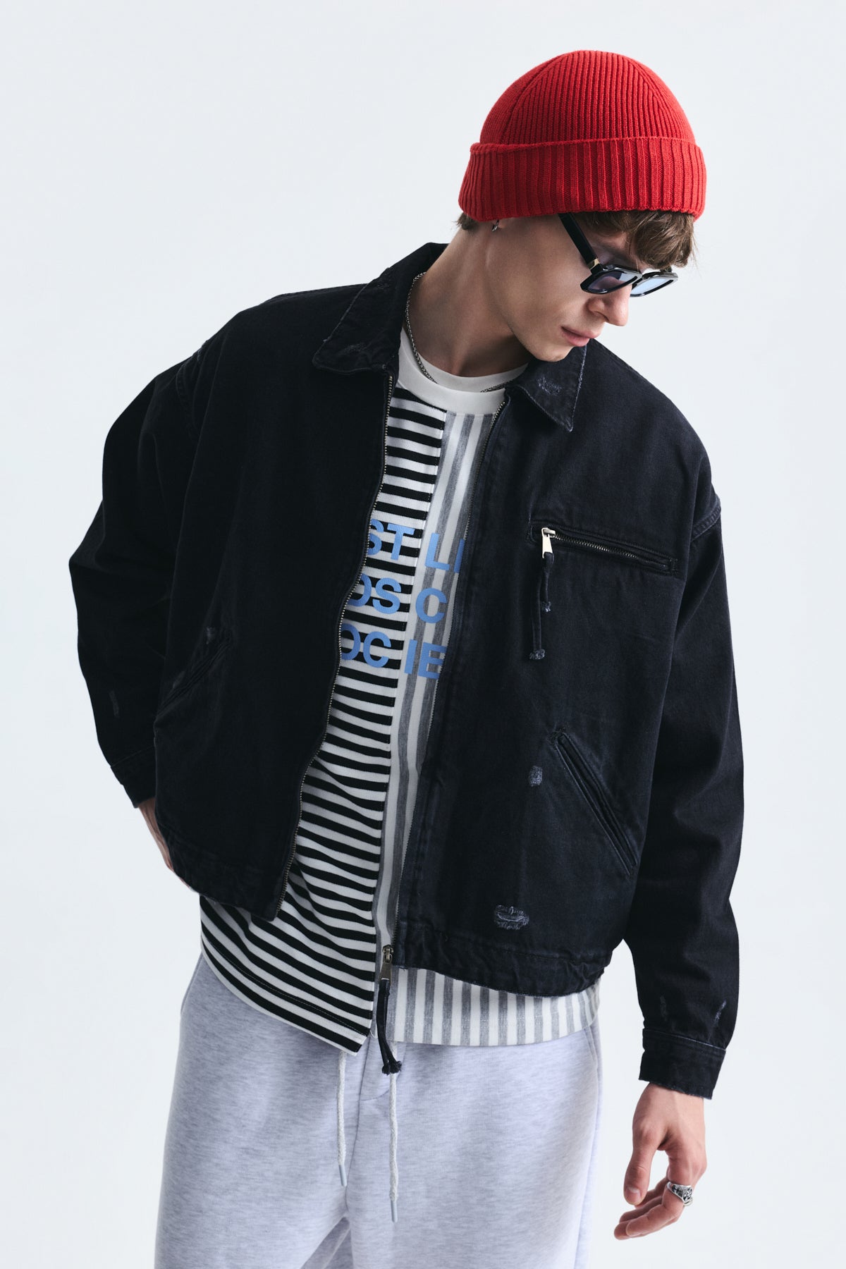 Oversize Fermuar Kapama Kot Mont
