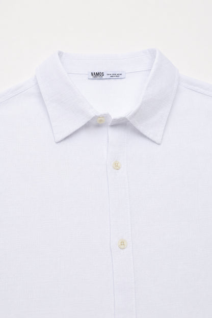 Basic Keten Oversize Gömlek