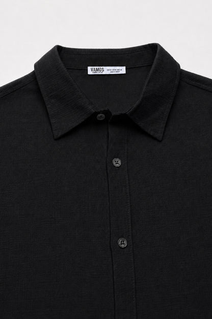Basic Keten Oversize Gömlek