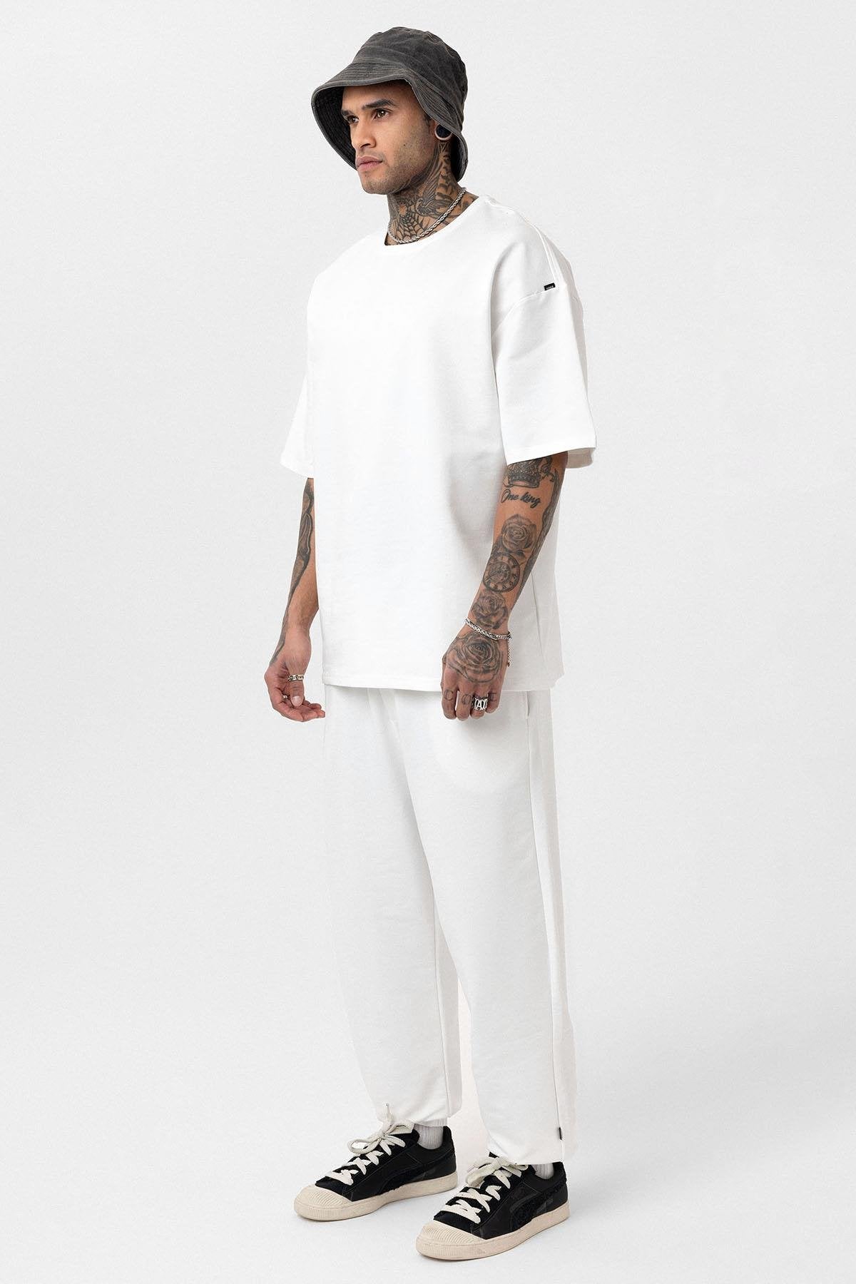 Paça Lastikli Basic Oversize Eşofman Takımı