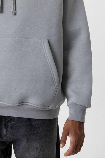 Basic Oversize Kapüşonlu Cep Detaylı Sweatshirt