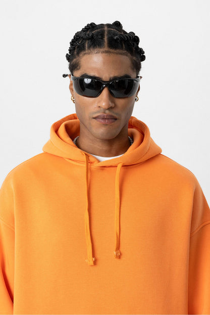 Basic Oversize Kapüşonlu Cep Detaylı Sweatshirt