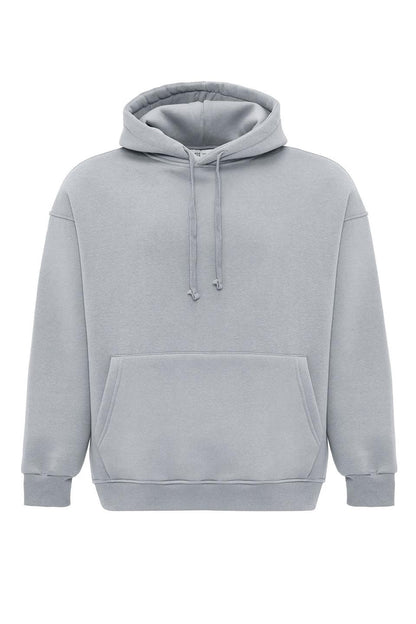 Basic Oversize Kapüşonlu Cep Detaylı Sweatshirt
