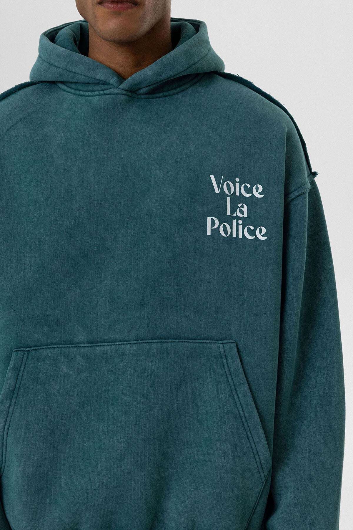 Arka Baskılı Oversize Kapüşonlu Sweatshirt V10-06