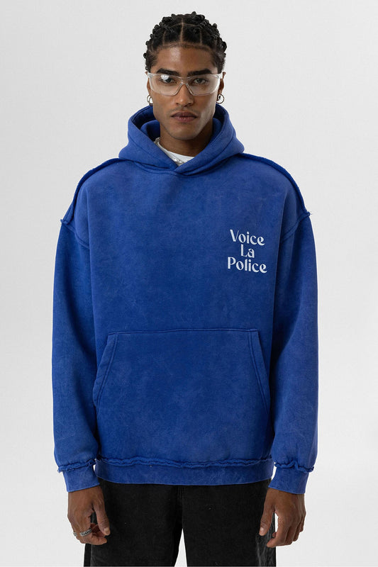 Arka Baskılı Oversize Kapüşonlu Sweatshirt