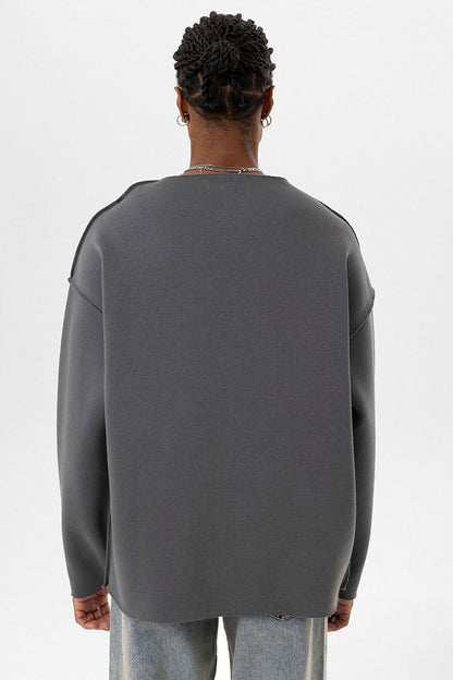 Dikiş Detaylı Overıze Sweatshirt
