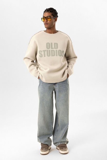 Dikiş Detaylı Overıze Sweatshirt