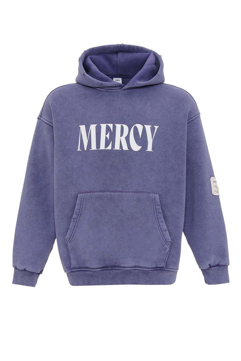 Kart Detaylı Yıkamalı Oversize Sweatshirt