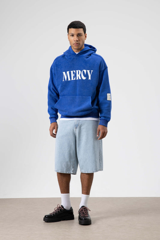 Kart Detaylı Yıkamalı Oversize Sweatshirt