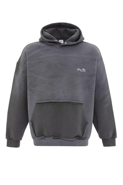 Yıkamalı Oversize Kapüşonlu Sweatshirt