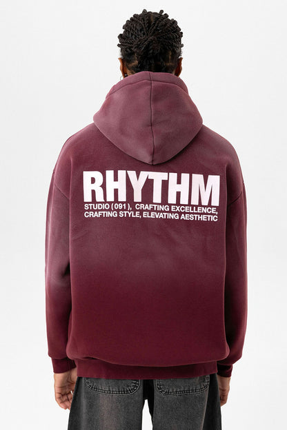 Arka Baskılı Oversize Kapüşonlu Sweatshirt