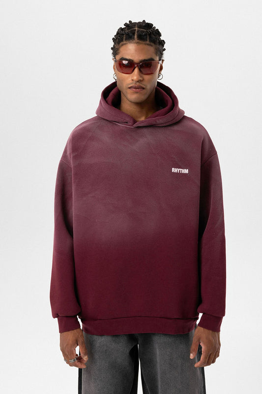 Arka Baskılı Oversize Kapüşonlu Sweatshirt
