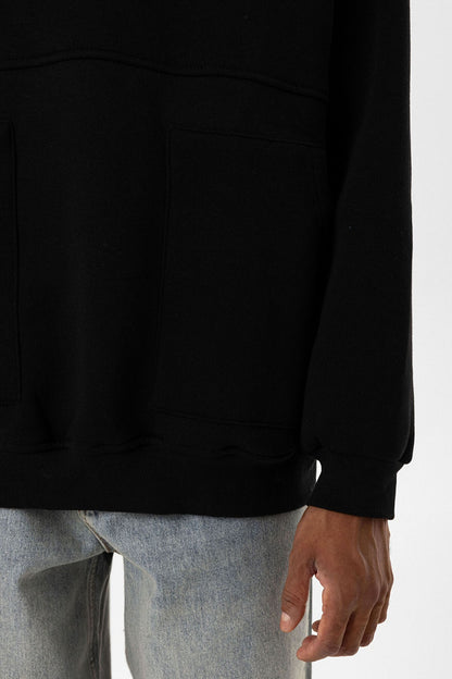 Çift Cep Fermuar Detaylı Kapüşonlu Sweatshirt