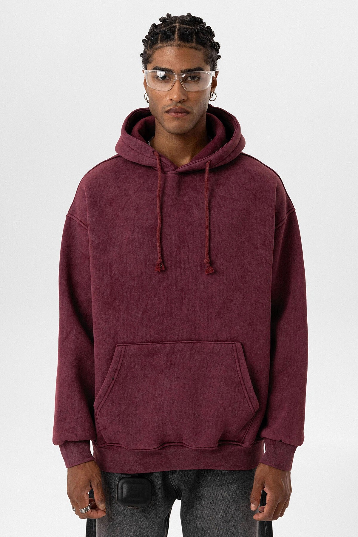 Basic Yıkamalı Oversize Sweatshirt