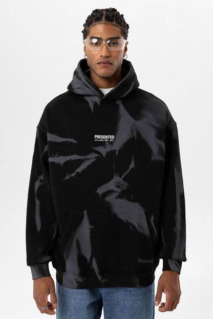 Renk Detaylı Kapüşonlu Oversize Sweatshirt