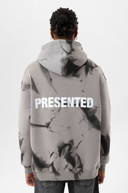 Renk Detaylı Kapüşonlu Oversize Sweatshirt
