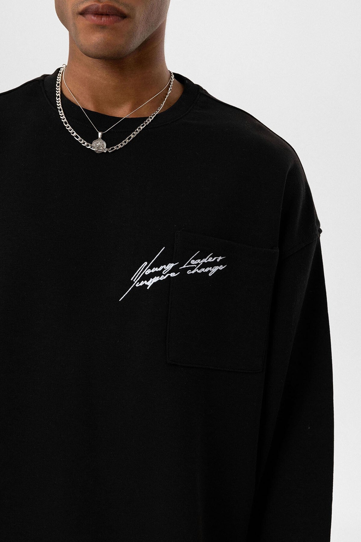 Cep Detaylı Oversize Sweatshirt V10-30