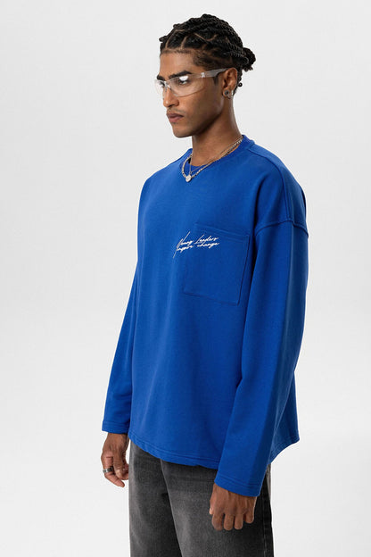 Cep Detaylı Oversize Sweatshirt