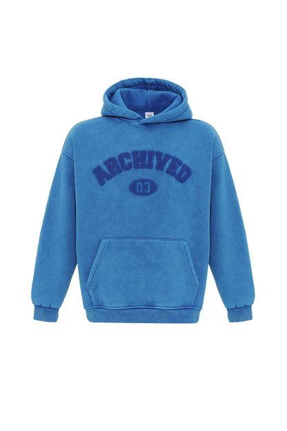 Yıkamalı Oversize Baskılı Sweatshirt