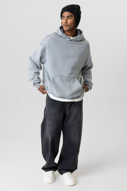 Premıum Yırtık Detaylı Oversize Sweatshirt