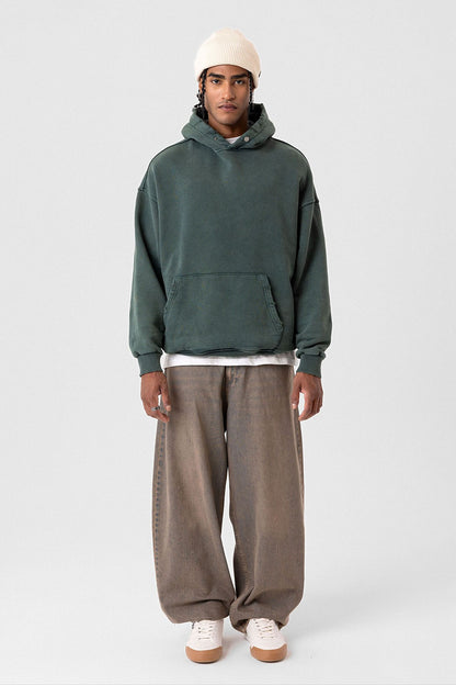 Premıum Yırtık Detaylı Oversize Sweatshirt