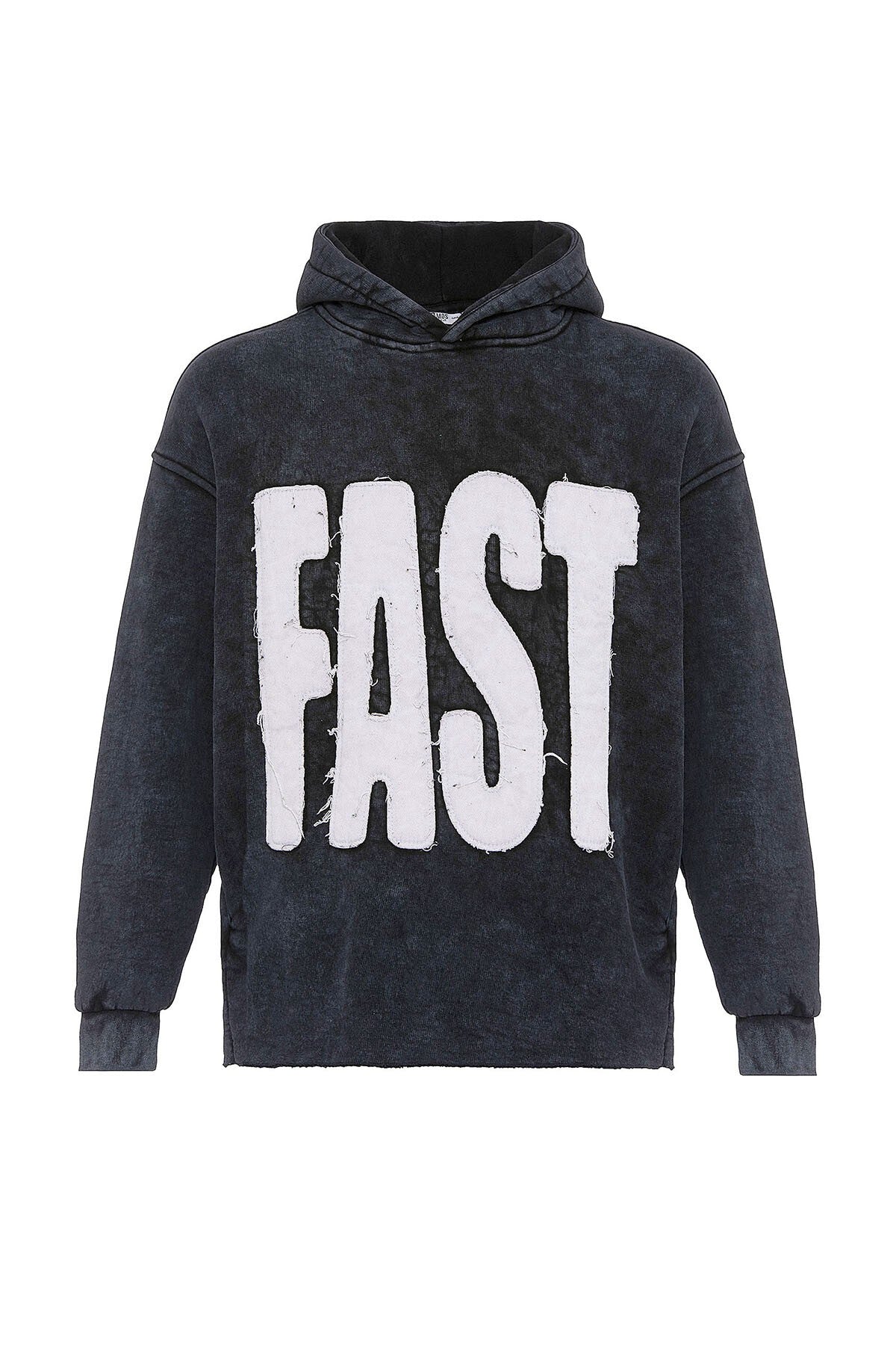Yıkamalı Oversize Kapüşonlu Sweatshirt V10-50
