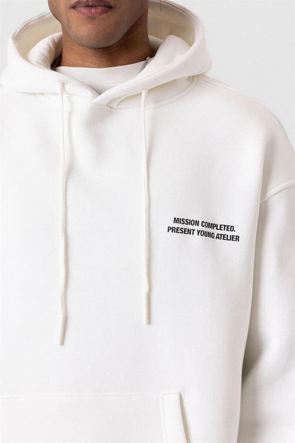 Kapüşonlu Kol Detaylı Oversize Sweatshirt