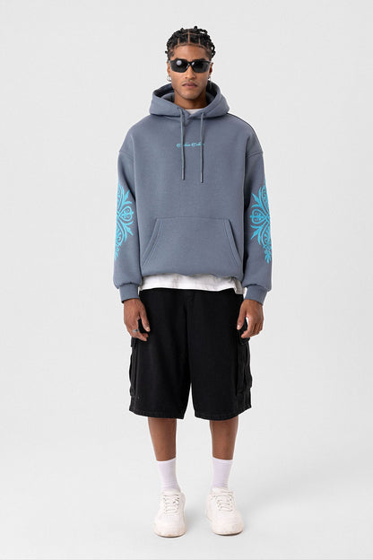 Desenli Oversize Sweatshirt
