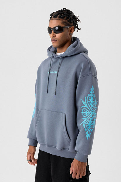 Desenli Oversize Sweatshirt