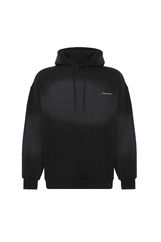 Oversize Yıkamalı Baskılı Sweatshirt