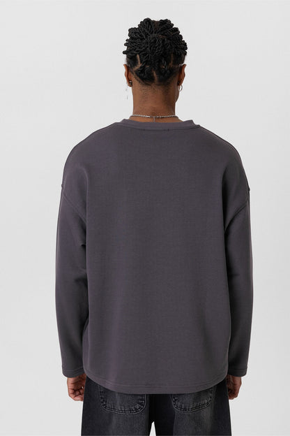 Cep Detaylı Oversize Sweatshirt