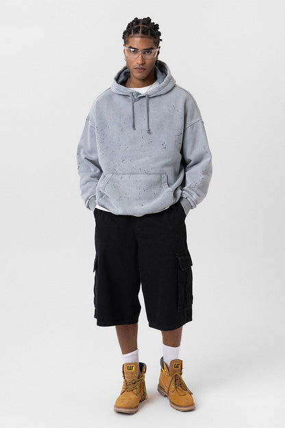 Premıum Yıkamalı Kapüşonlu Oversize Sweatshirt