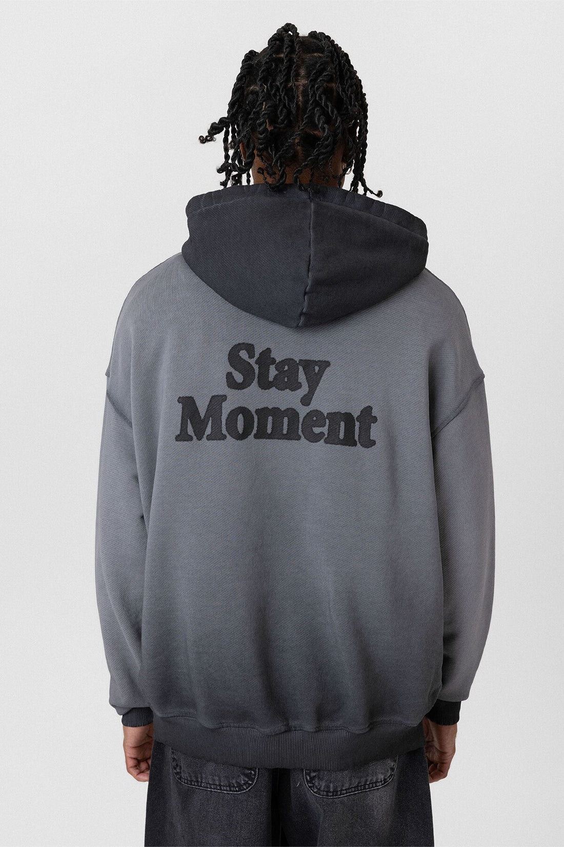 Premıum Yıkamalı Yazı Detaylı Oversize Kapüşonlu Sweatshirt
