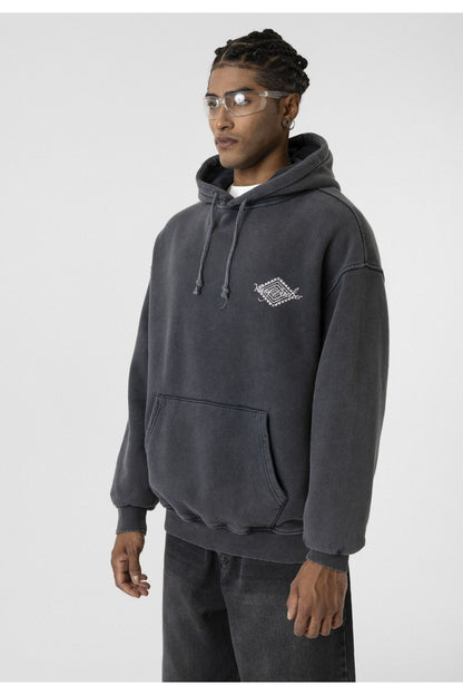 Yıkamalı Sırt Baskılı Oversize Sweatshirt