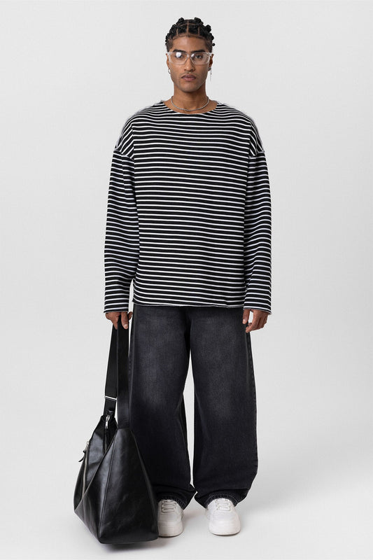 Yaka Detaylı Oversize Sweatshirt
