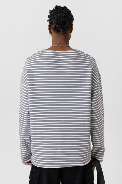 Yaka Detaylı Oversize Sweatshirt
