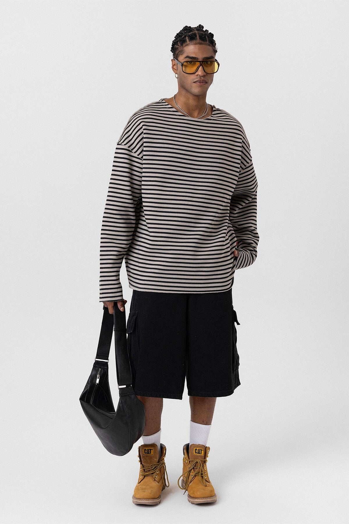 Yaka Detaylı Oversize Sweatshirt