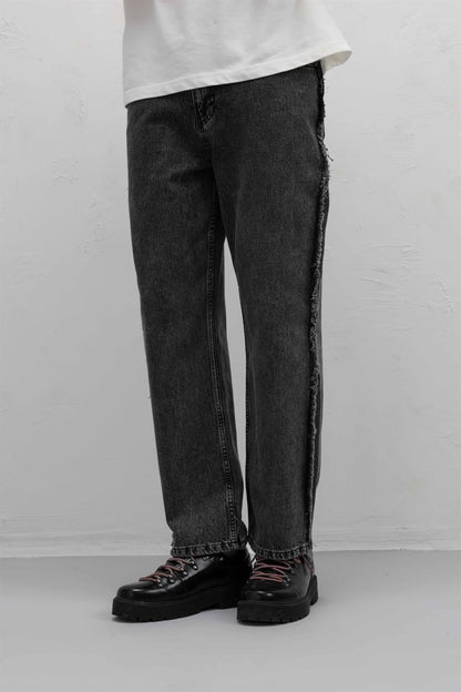Yan Dikiş Detaylı Baggy Jean