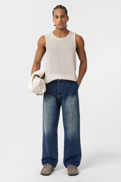 Cep Detaylı Baggy Fit Jean