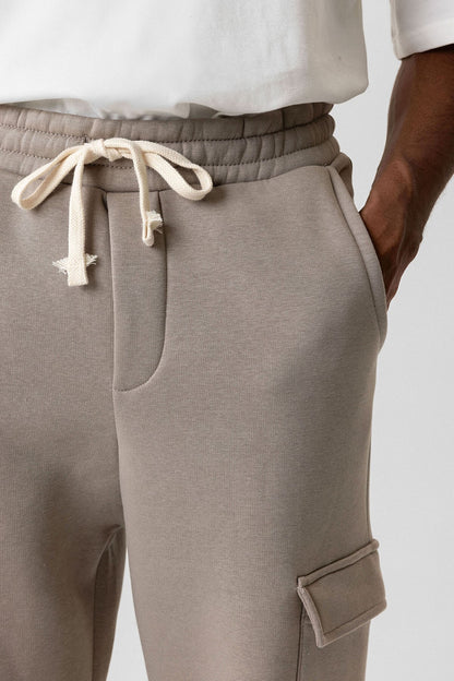 Basic Kargo Cepli Baggy Eşofman Altı