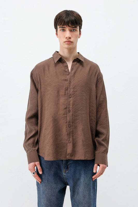 Modal Kumaş Oversize Gömlek