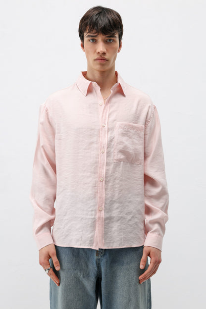 Modal Kumaş Cepli Oversize Gömlek
