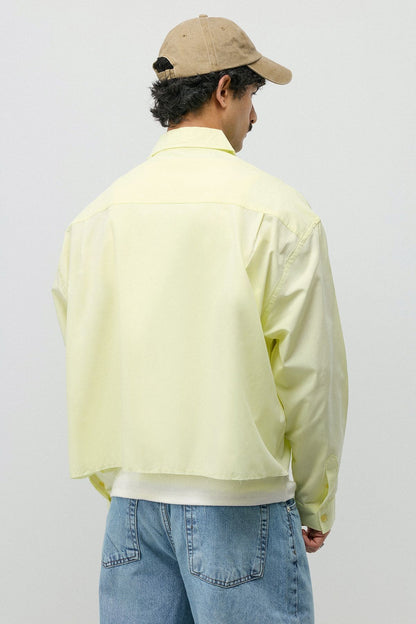 Keten Boxy Fit Crop Gömlek