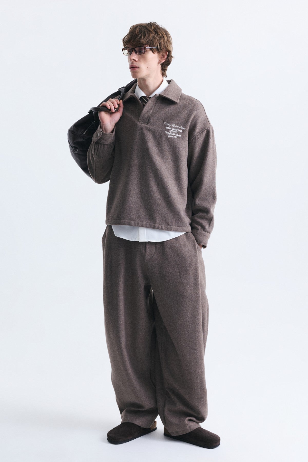 Boxy Fit Polo Yaka Sweatshirt