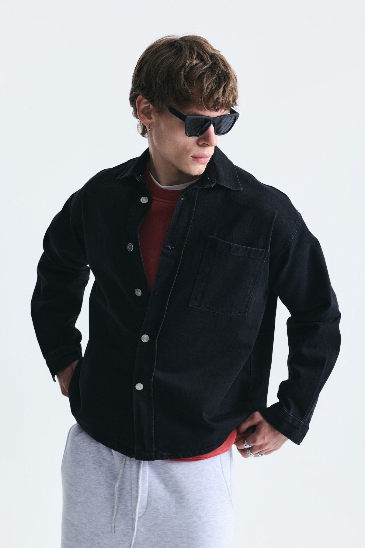 Oversize Denim Gömlek