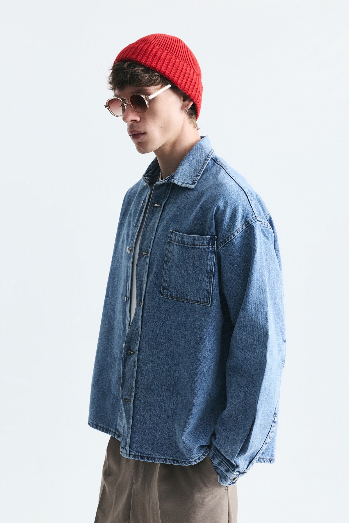 Oversize Denim Gömlek