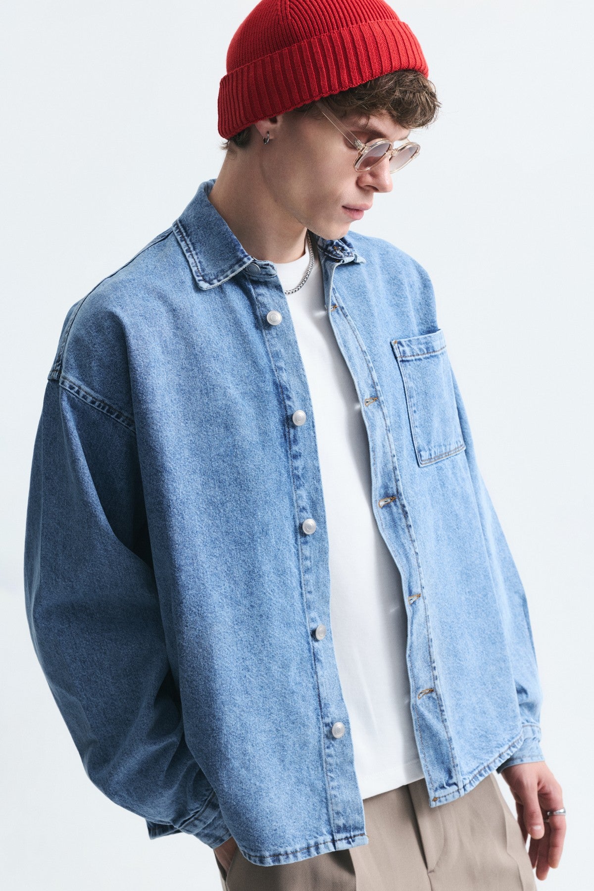 Oversize Denim Gömlek