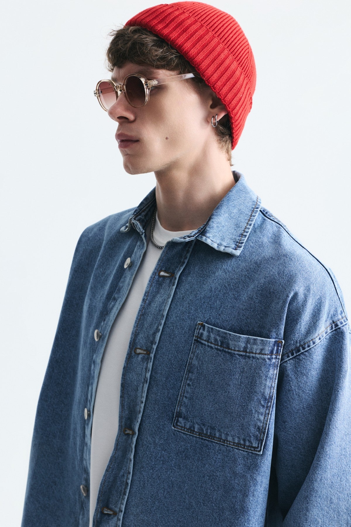 Oversize Denim Gömlek