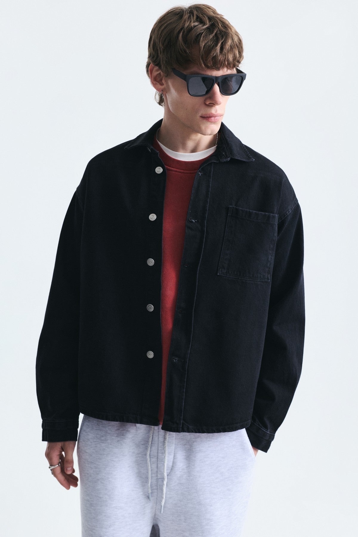 Oversize Denim Gömlek